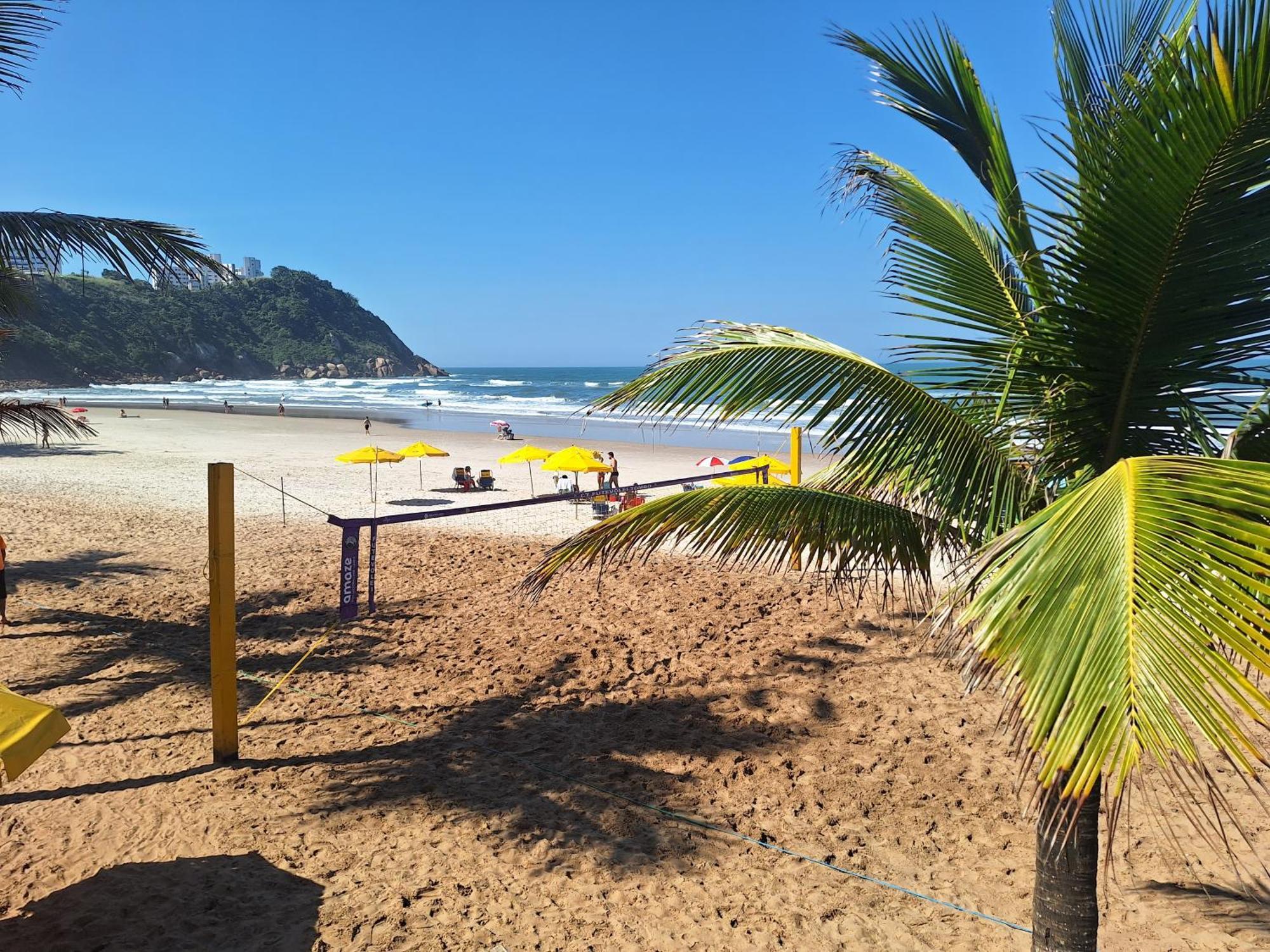Duplex Pe Na Areia, Praia Do Tombo - Guaruja/Sp. Exterior photo